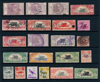 99c START! Western Australia Swan Stamp Duty Revenue fiscals (22) shades perfs