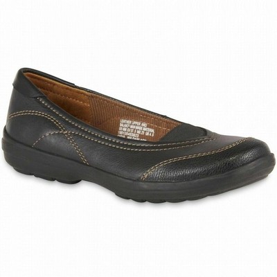 Thomas McAn Women's Zala Brown Leather Ballet Loafer Slip-On Flat Shoes Sz 9