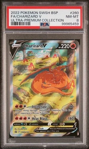 PSA 8 - 2022 Pokemon Ultra-Premium Collection UPC CHARIZARD V #260 (5459)