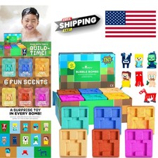 Kids Bath Bombs with Surprise Toys Fruity Scent 6 Count Fun Bath Experience