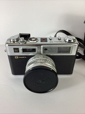 Yashica Electro 35 Film Camera 45mm f/1.7 Lens w/Case Untested/Parts/Repair