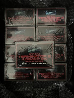 9 Boxes of 1991 Terminator 2 Judgment Day Sealed Box Sets w/ Arnold Hologram