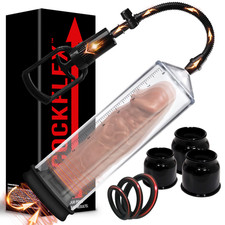 RAPTURE Penis Pump w/Cock Rings Male Enhancement Vacuum Erection Device ED