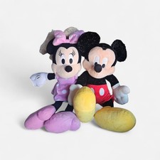 Disney Parks Mickey Mouse Minnie Mouse 19" Plush Stuffed Animal Toy