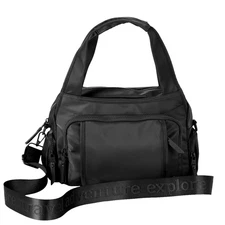 Samantha Brown To-Go Travel Hobo Bag with Removable Strap Black NWT