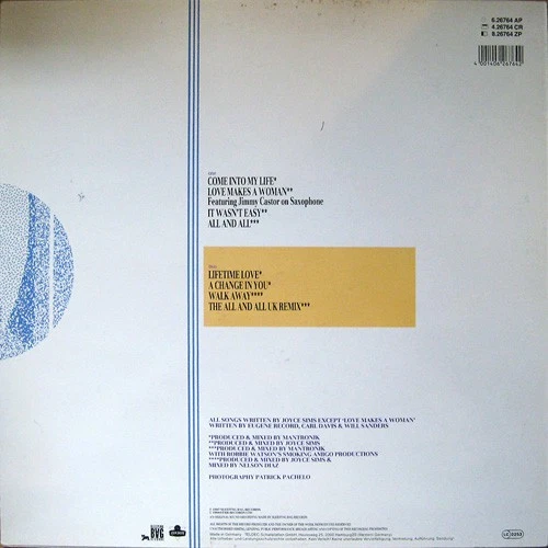 EB16.6: Joyce Sims - Come Into My Life (LP, Album) NM VG+ 80er Pop Neuwertig - Bild 2 von 4