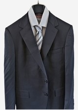 Gieves & Hawkes Charcoal Grey Suit Jacket UK 42R Chest 40" 100% Wool Savile Row