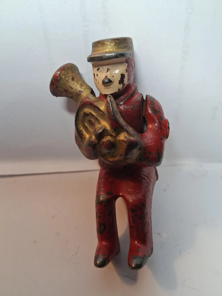 Rare Cast Iron Tuba Band Member Figure