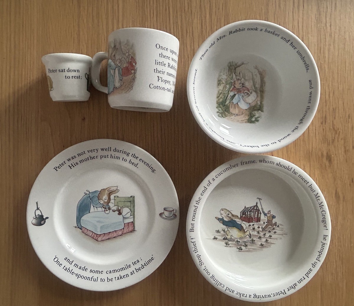 Royal Doulton Peter Rabbit Plate Set Wedgwood Wedgwood Royal