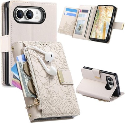 Unbranded Flower Wallet Case for iPhone Duo HYY White
