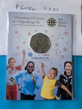 Girl Guiding 50p Coin Royal Mint Uncirculated Coin