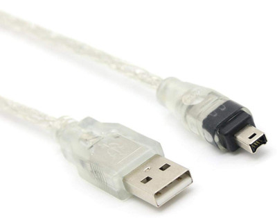 6Ft 1.8M USB to Firewire IEEE 1394-4 Pin Ilink Adapter Data Cable Cord (Please C