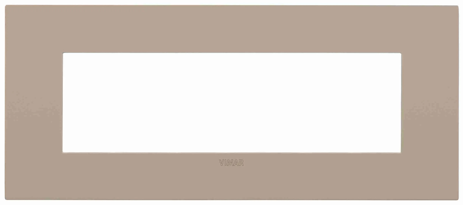 Vimar 19957.32 Placca Arké Fit 7 Moduli Tortora in Metallo - Offerta Online