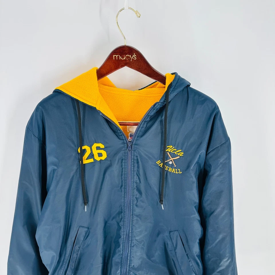 Chaqueta con capucha Swim Depot NCAA UCLA Bruins de béisbol #26 cremallera completa azul marino Foto 3 de 4