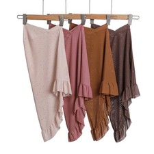 Full Cover Amira Scarf Hijab Shawl Wrap Headscarf Instant Turban Ruffles Scarves