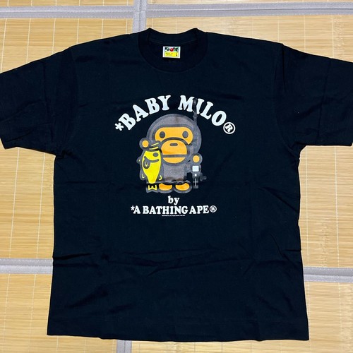 A BATHING APE BAPE BABY MILO Fisch Baby Milo Tee T-Shirt L