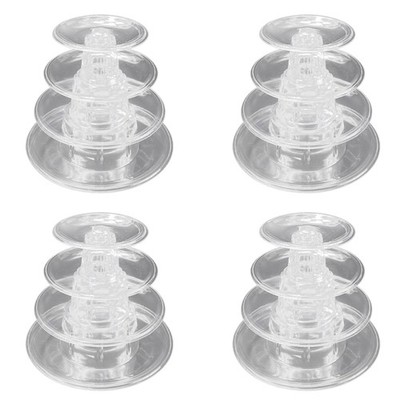 4X Macarons Display Tower 4-Layer Cupcake Stand Food Display Stand Cake2240