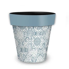 Briarwood Lane Ornamental Blue and White Medium Planter