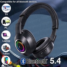 UK Wireless Bluetooth Headphones with Noise Cancelling Over-Ear Stereo Earphones