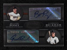 2008 Bowman Sterling Dual 189/325 Buster Posey Gordon Beckham #DA-PB Auto 3c6