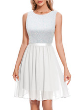 Women's Sequin Glitter Party Swing Dress - Wedding  Guest  Dress