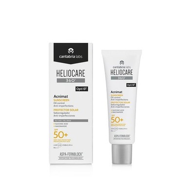 Cantabria Labs Heliocare 360° Acnimat LSF 50+ Gesichtscreme fettige Haut Pro...