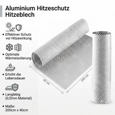 200×40cm Hitzeschutz Hitzeblech Hitzeschutzb...