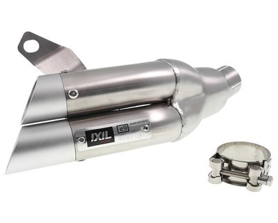 Sport Auspuff IXIL Hyperlow Edelstahl für Suzuki SFV 650 Gladius Bj 09-15 Kat