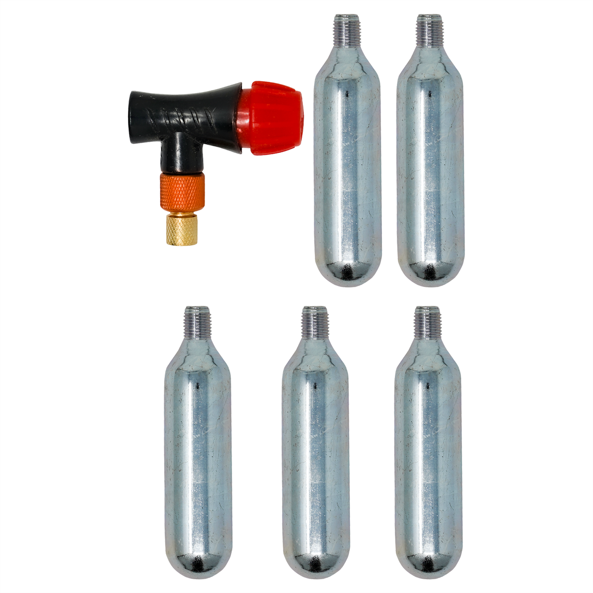 16g Threaded CO2 Cartridges Canister Bike Tyre Inflator Pump Tube Presta  5pcs