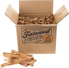 Fire Starter Sticks 10Lb Box - Indoor or Outdoor All Natural Pine Fire Starters