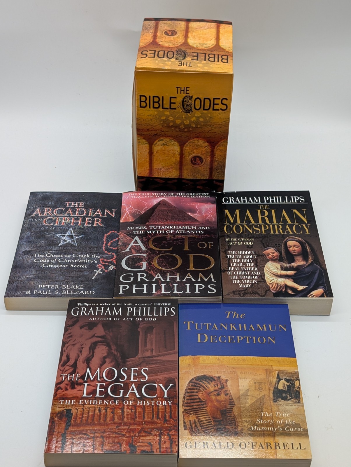 The Bible Codes (1998-2002) Set of 5 Paperback Books Arcadian Cipher, Act Of God