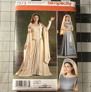 Simplicity 2573 Women’s Folkwear Dress Sewing Pattern Sz 16-24