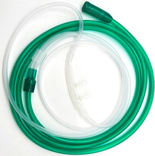 7Ft High Flow Soft Adult Oxygen Nasal Cannula 5-Pack - Curved Prongs