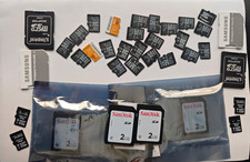 Lot of 24 - 16GB MicroSD Cards w/ 4 Adapter /4 4GB MicroSD Cards/4 2GB SD Cards