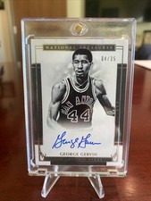 2016-17 Panini National Treasures George Gervin Auto /35 Spurs HOF #1