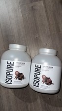 Isopure Zero Carb 100% Whey Protein Isolate 5 Lbs lot of 2  chocolate flavor 