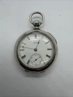 Waltham Wm Ellery Scarce 18s Antique Keywind Pocket Watch Runs Good W / Key