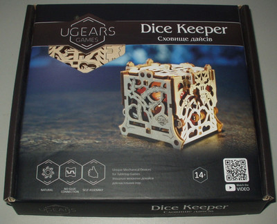 UGEARS DICE KEEPER 3D Würfelbox Puzzle Kit für Tabletop Spiele 3D Holzbausatz