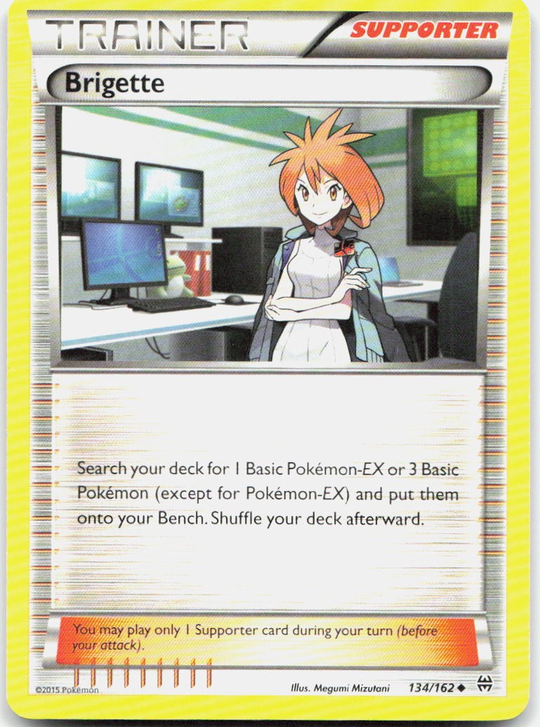 Brigette 134/162 Uncommon BREAKthrough Pokemon Lightly Played