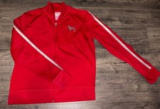 Vintage Victorias Secret Pink Track Jacket Red Silver Large