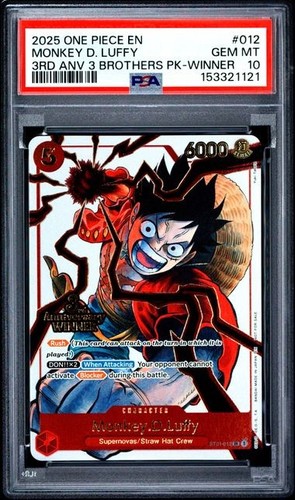 Monkey.D.Luffy (3rd Anniversary Winner) graded PSA 10 for sale on eBay