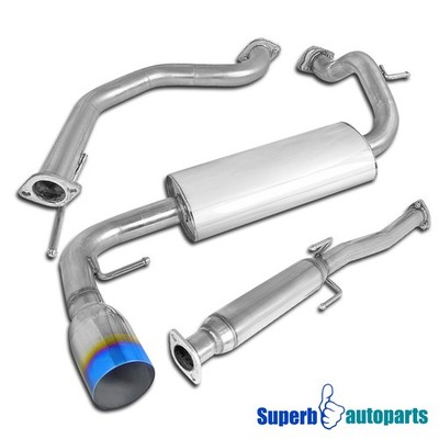 Fits 1988-1991 Honda 88-91 CRX Hatchback 3Dr N1 Burn Tip Exhaust Catback System