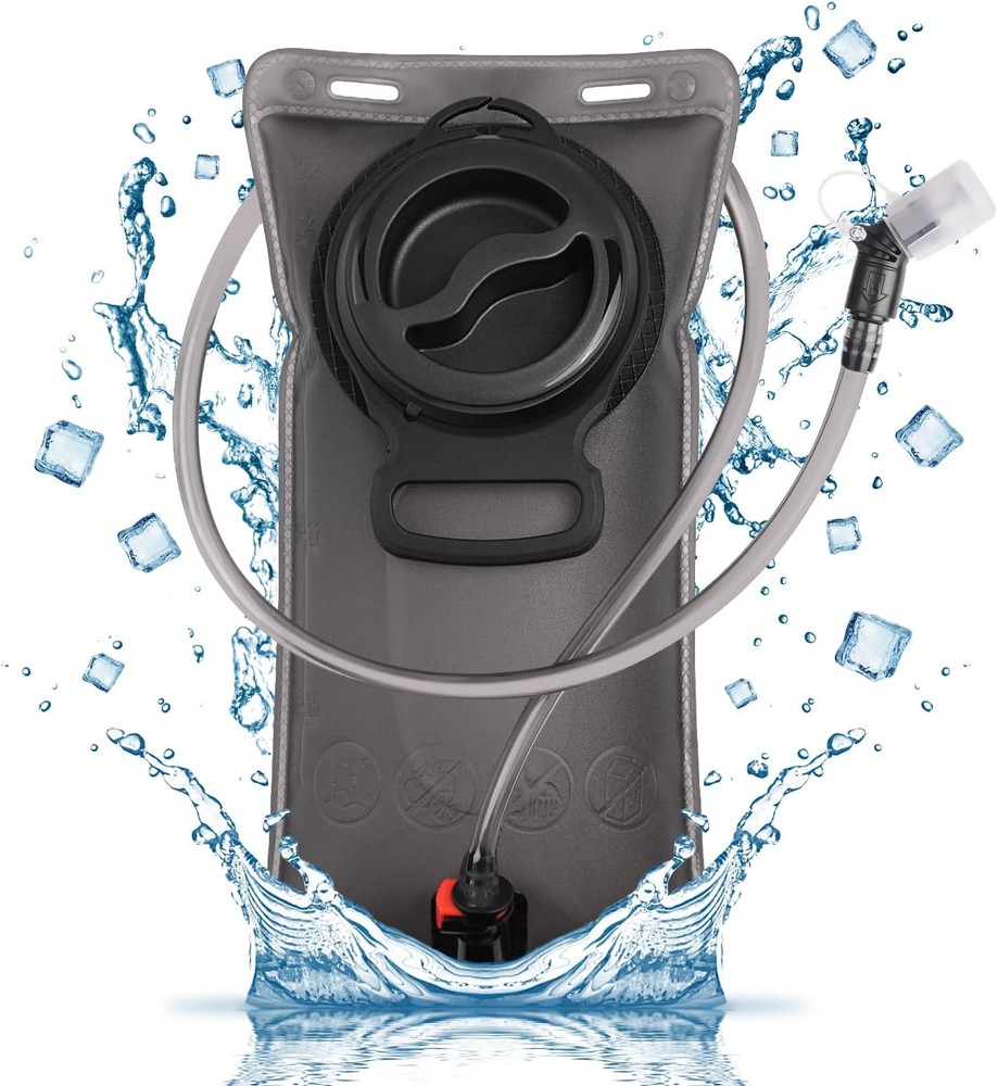 UTOBEST 2L Grey TPU BPA-Free Hydration Bladder for Optimal Hydration On the Go