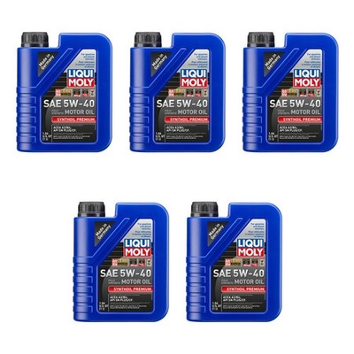 Liqui Moly 5L Engine Motor Oil - Synthoil Premium 5W-40 (5x1L)