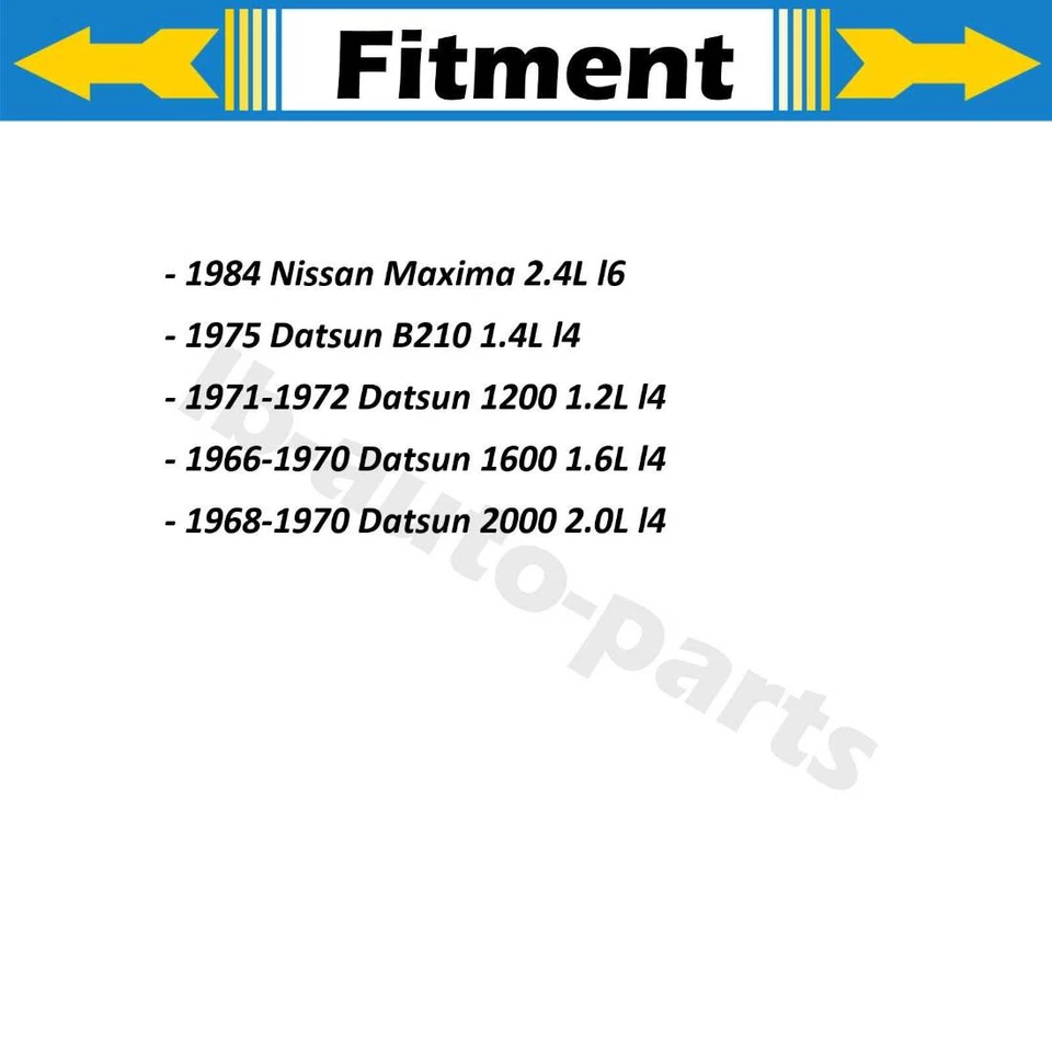 2x Manguera de freno trasera para Datsun 1600 1966-1970 1,6 L 1968-1970 Datsun 2000 2,0 L Foto 2 de 4