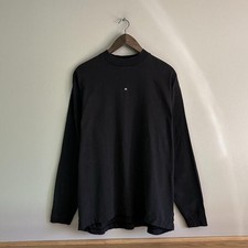 Yeezy Gap Engineered by Balenciaga Heavy Jersey Long Sleeve Tee Size Small Black