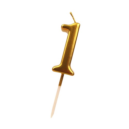 Gold Glitter Happy Birthday Numeral Candles Number Candles Cake Topper - Bild 9 von 11