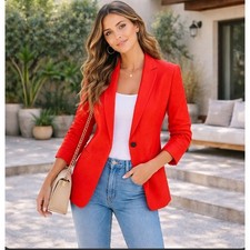 J.Crew Parke Blazer Women 6 Shawl Lapel Linen Blend Jacket Career Office