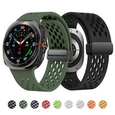 Silicone Magnetic Strap For Samsung Galaxy Watch Ultra 2025 47mm Breathable Band