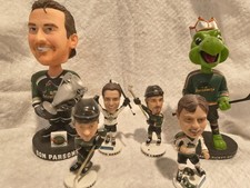 Six Mississippi Riverkings Bobbleheads, Including Don Parsons and Sheldon